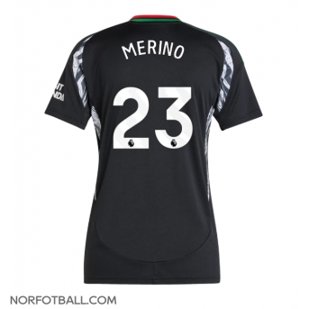 Billige Fotballdrakt Arsenal Mikel Merino #23 Replika Bortedrakt Dame 2024-25 Kortermet